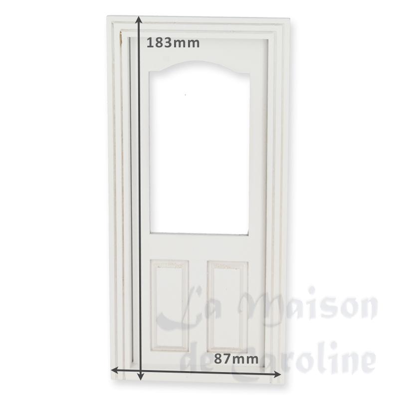 Porte magasin fenêtre blanc pour maisons de poupées 1/12 photo 2 Porte magasin fenêtre blanc pour maisons de poupées 1/12 photo 2