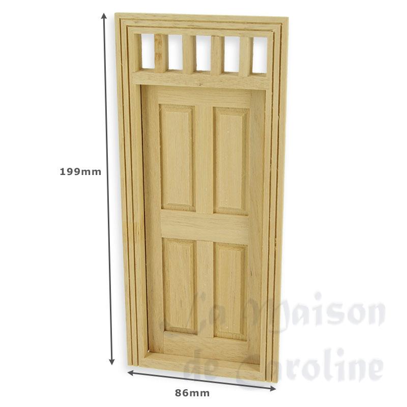 Porte 4 pann.avec imposte non vernie Bilder 1