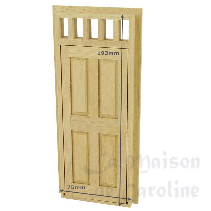 Porte 4 pann.avec imposte non vernie Bilder 2