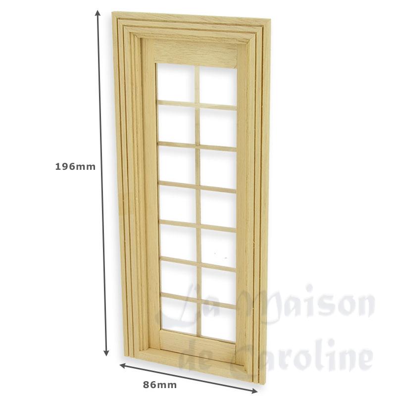 Porte simple petits carreaux non vernie Bilder 1