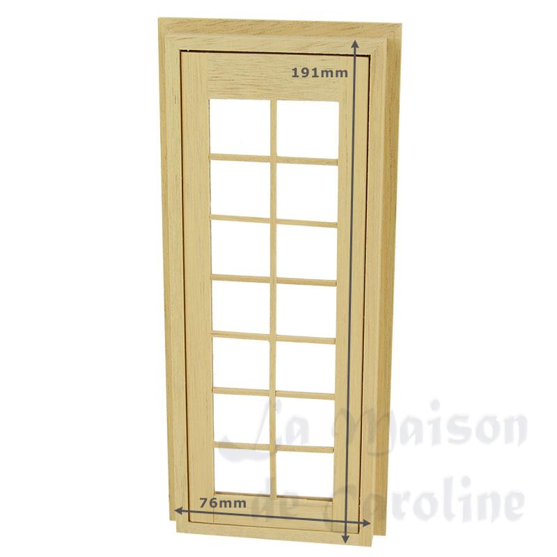 Porte simple petits carreaux non vernie Bilder 2
