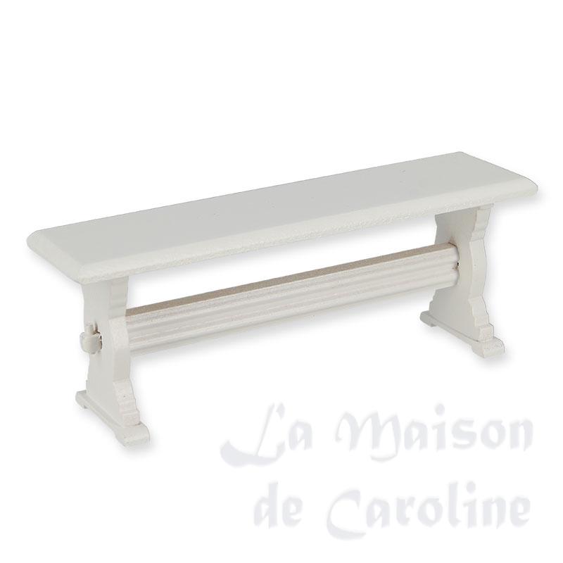 Banc simple blanc