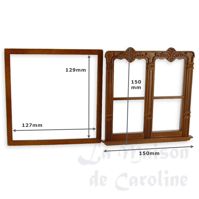 Double fenêtre décorée noyer Bilder 1