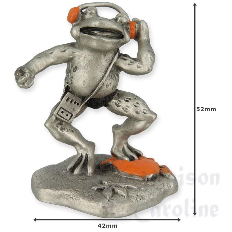 Miniature étain: grenouille walkman Bilder 1