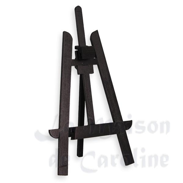 Chevalet de peintre noir meuble miniature 1/12