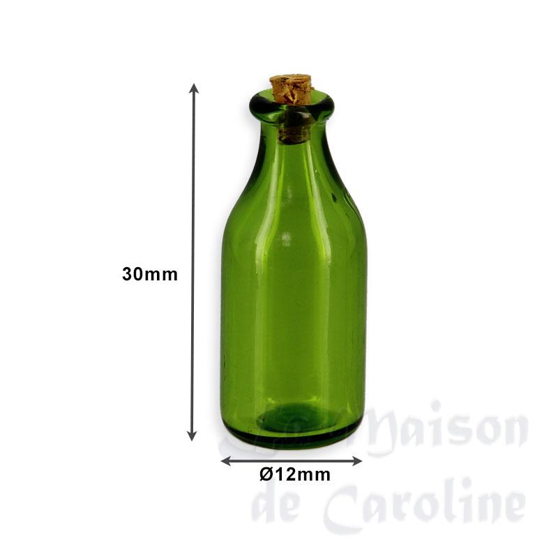 Bocal en verre vert avec bouchon Bilder 1