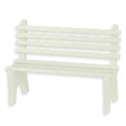 Banc de jardin blanc