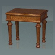 Table d appoint Louis XVI merisier meuble miniature 1/12