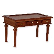 Bureau Louis XVI merisier meuble miniature 1/12