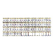 Assortiment carrelages lettres pour maisons de poupées 1/12