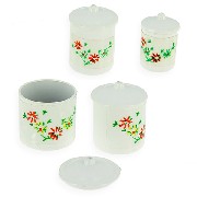 4 Boîtes de conserves blanches miniature 1/12