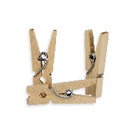 24 pinces à linge en bois miniature 1/12