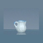 Pot à lait bleu