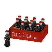 Caisse Cola-Cola avec 12 bouteilles