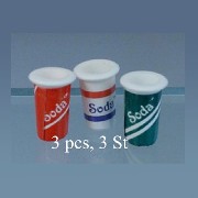 Lot de 3 gobelets à soda