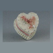 Gâteau en forme de coeur/roses