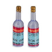 2 bouteilles d'alcool miniature 1/12