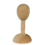 Support à chapeaux en bois miniature 1/12