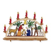 Décoration Crèche colorée