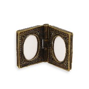 Double cadre photo oval miniature 1/12