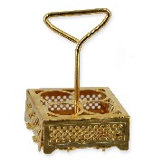 Panier à bouteilles laiton miniature 1/12