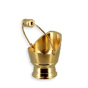 Seau à charbon laiton miniature 1/12