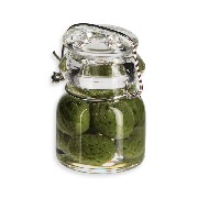 Bocal en verre: conserve haricot vert miniature 1/12