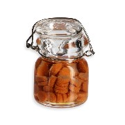 Bocal en verre : conserve carottes miniature 1/12