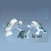 Famille Grenouille 3 pcs miniature 1/12