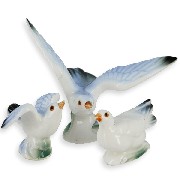 Famille Mouette 3 pcs miniature 1/12
