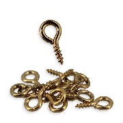50 Crochets ronds a visser 1cm pour maisons de poupées 1/12