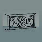 Garde-corps style français en metal