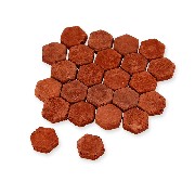 Tomette hexagonale terre-cuite 12x12mm, 110pcs