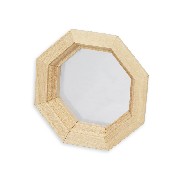Fenêtre octogonale non vernie pour maisons de poupées 1/12