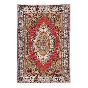 Tapis tissé Persan rouge