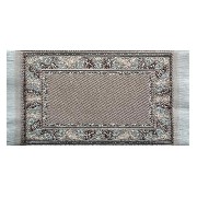 Tapis couloir tissé Persan beige pour maisons de poupées 1/12