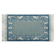 Tapis couloir tissé Persan bleu