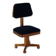 Chaise de bureau noyer