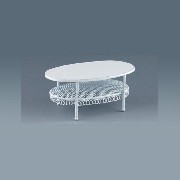 Table basse metal blanc 1/12