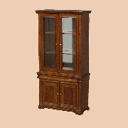 Vitrine Louis Pilippe noyer