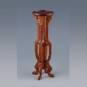 Colonne pour fleurs noyer meuble de collection Trianon 1/12