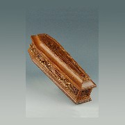 Cercueil merisier meuble de collection Trianon 1/12