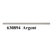 Ruban argent 1mm - 2m pour maisons de poupées 1/12