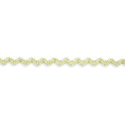 Ruban cranté jaune -2m pour maisons de poupées 1/12
