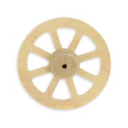 Moyenne roue en bois miniature 1/12