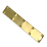 Bas de porte en laiton dore pour maisons de poupées 1/12