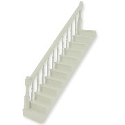 Escalier rampe à gauche, blanc