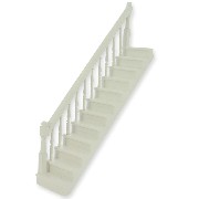 Escalier rampe à gauche, blanc