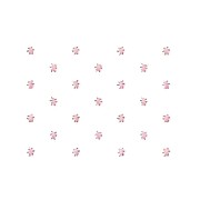 Papier peint imp blanc mini fleurs roses