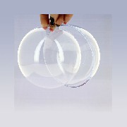 Boule plastique en 2 parties diam 10cm